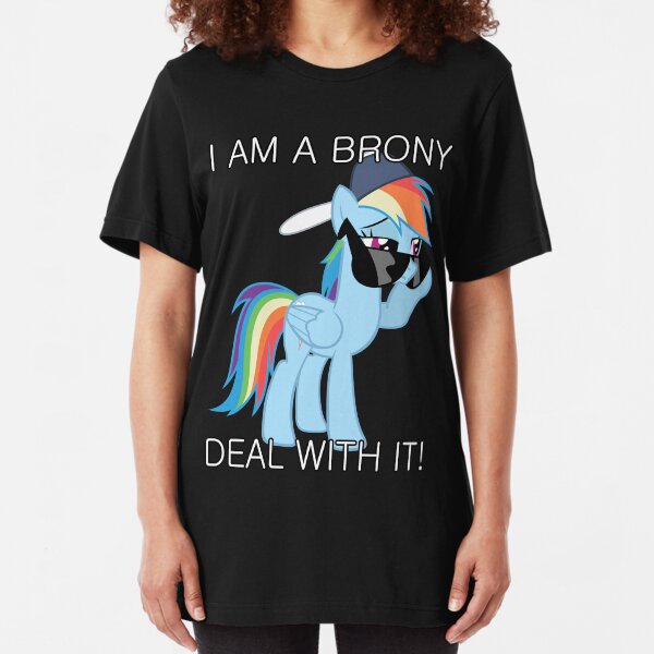 Rainbow Dash Brony Slim Fit T-Shirt