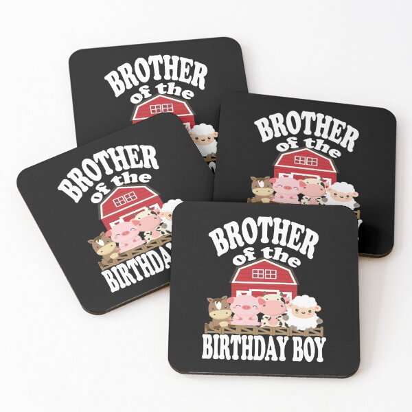 Item preview, Brother Of The Birthday Boy Farming Animals B-day Party print designed and sold by Grabitees.