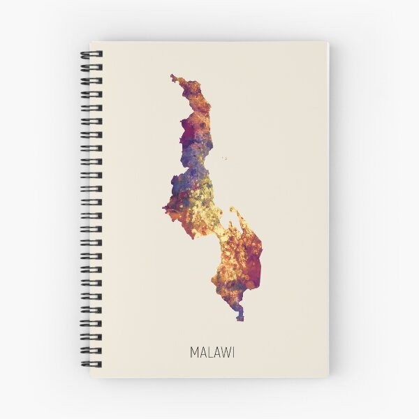 Item preview, Malawi Watercolor Map designed and sold by ArtPrints.