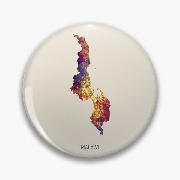 Item preview, Malawi Watercolor Map designed and sold by ArtPrints.