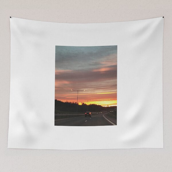 Item preview, Highway in beautiful sunset designed and sold by SivKnutsen.