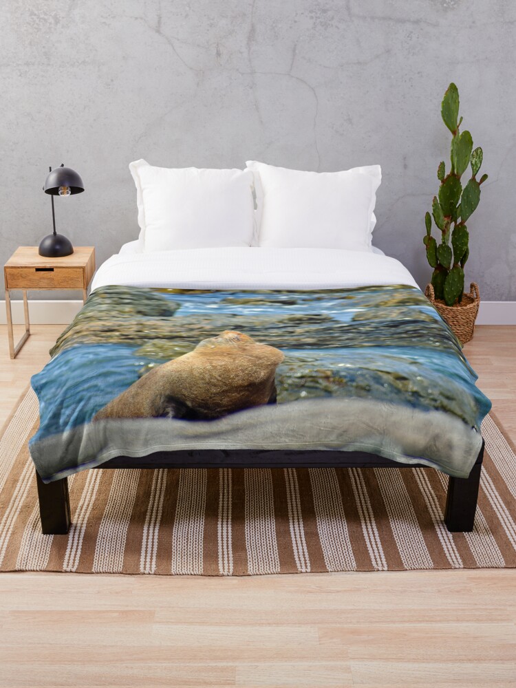 Fur Seal Throw Blanket