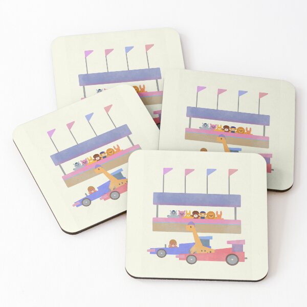 Item preview, Cuddly toys on a race track designed and sold by Tisfraai.