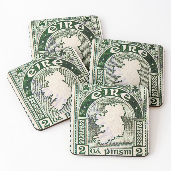 Item preview, Eire Ireland vintage old postage stamp designed and sold by Onyria Art.