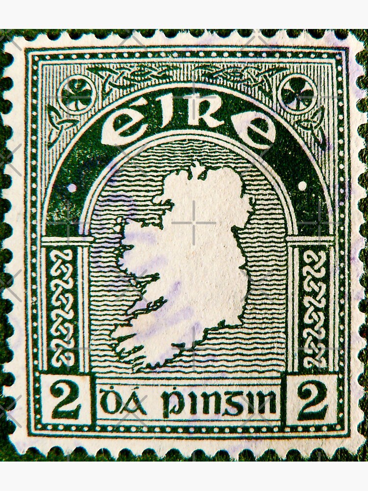 "Eire Ireland vintage old postage stamp" Sticker for Sale by Alessandra