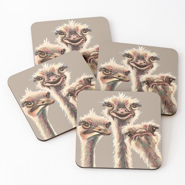 Item preview, Funny Ostrich Trio designed and sold by leekellerart.