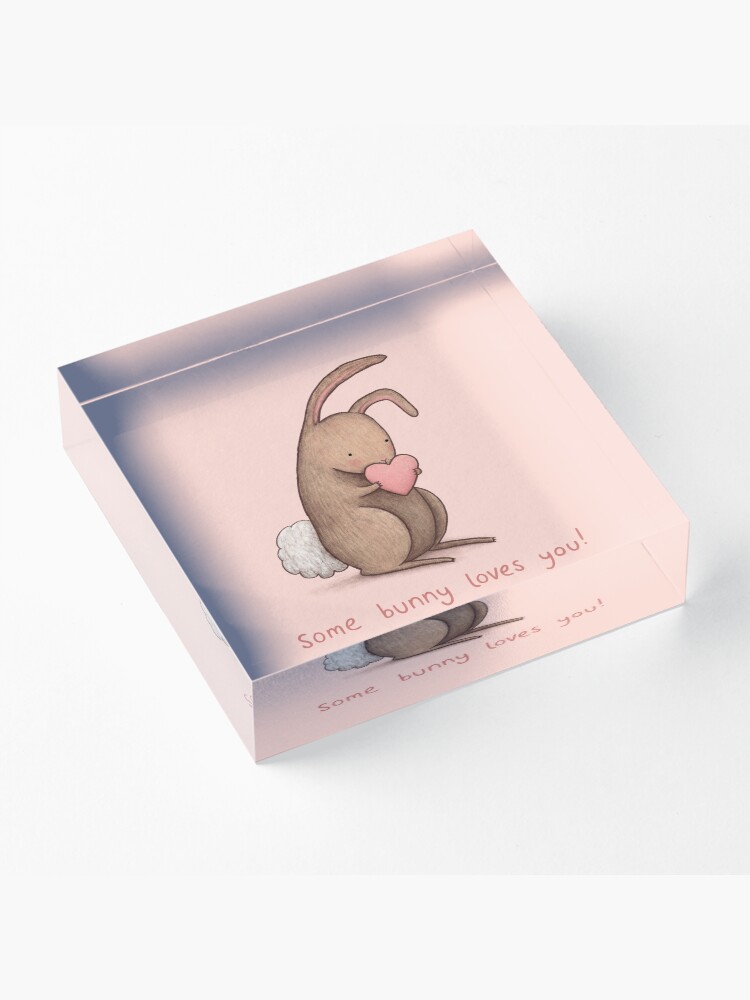 Alternate view of Some Bunny Loves You Acrylic Block
