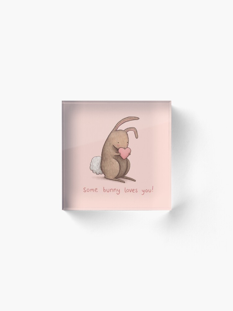 Alternate view of Some Bunny Loves You Acrylic Block