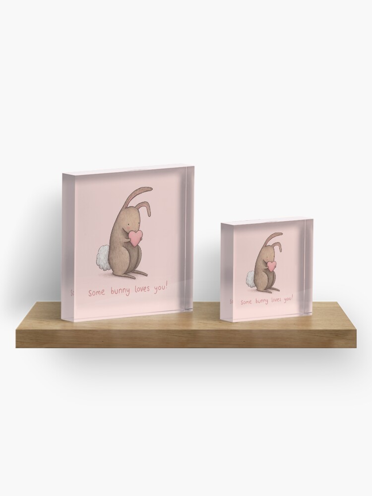 Alternate view of Some Bunny Loves You Acrylic Block