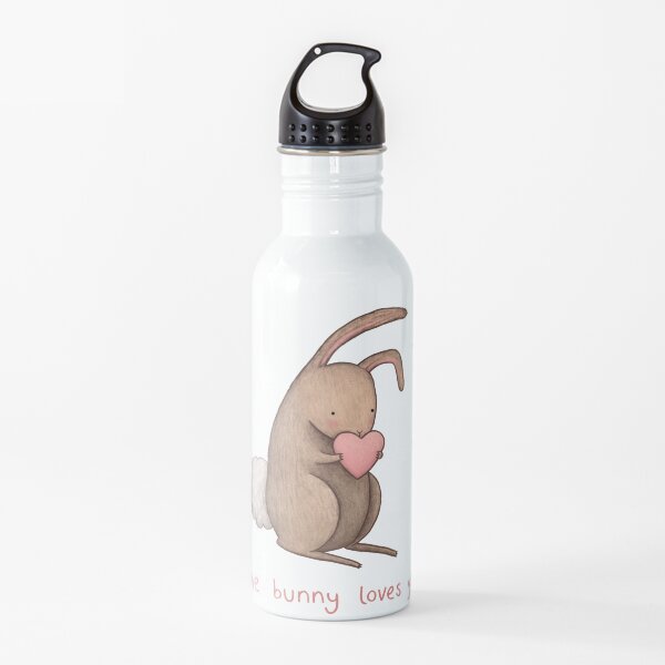 Un conejito te ama Botella de agua
