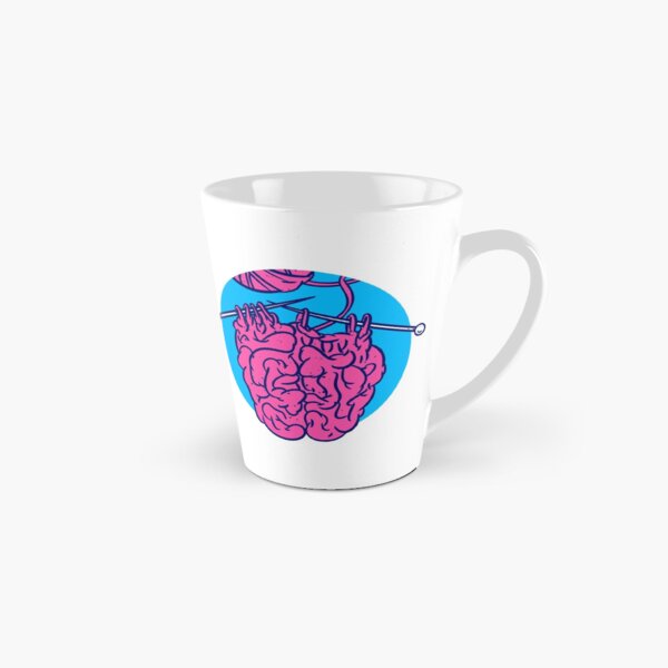Knitting a brain Tall Mug