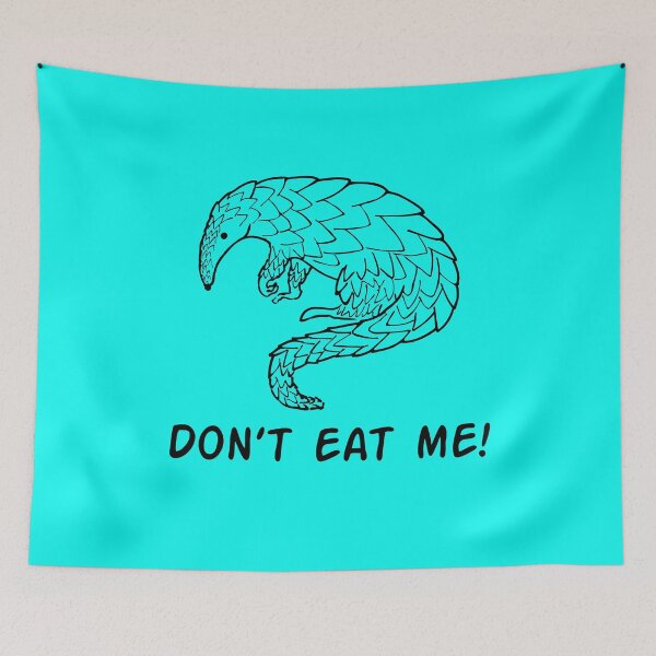 Item preview, Pangolin Don’t Eat Me Blue designed and sold by Civil-Woke.