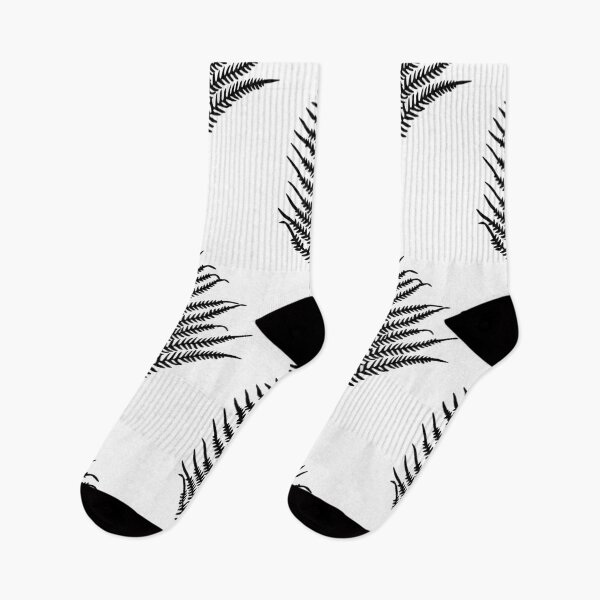 Item preview, Black and white fern tropical pattern designed and sold by designer437.