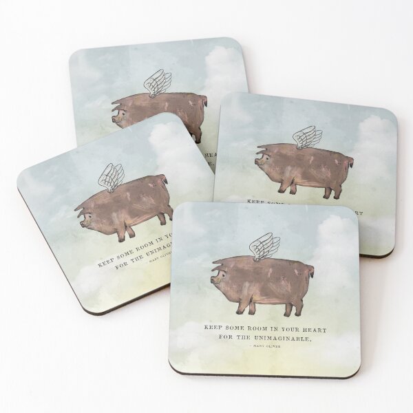 Item preview, Keep Some Room In Your Heart for the Unimaginable Pig Flying designed and sold by Kristen Glanzmann.