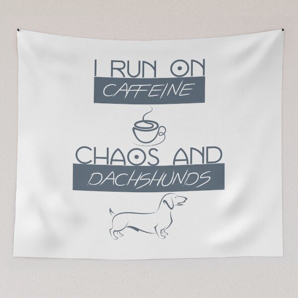 Item preview, Caffeine Chaos Dachshunds designed and sold by StubbornWiener.