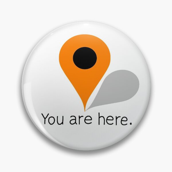 Item preview, Orange Location Icon - You are here designed and sold by ValentinaHramov.