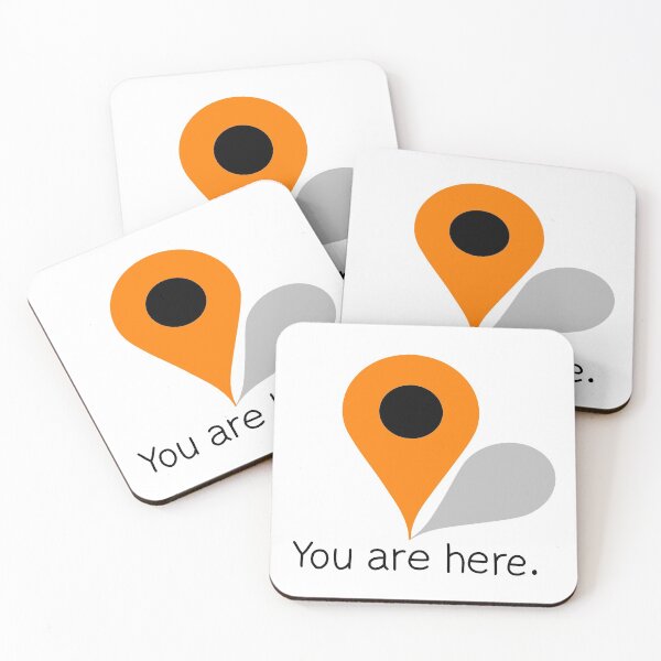 Item preview, Orange Location Icon - You are here designed and sold by ValentinaHramov.