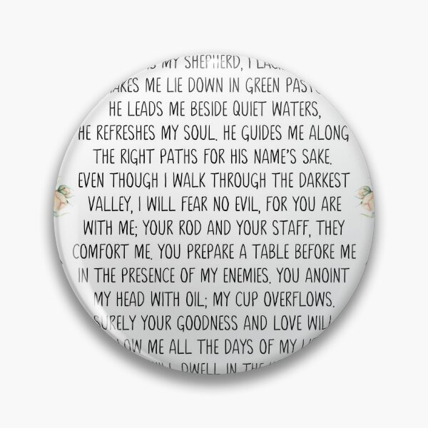 Item preview, Psalm 23 - The Lord Is My Shepherd, Bible Verse Wall Art, Scripture Art, Greenery Scripture, Christian Wall Art, Illustrated Faith, Christian Gift designed and sold by Dzhenka-Balimez.