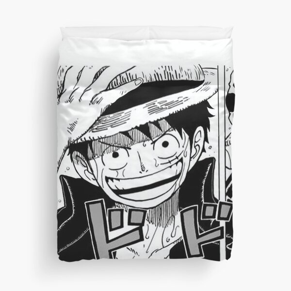 Kid Luffy Law Wano Colored Red Original Version Available Duvet Cover By Redaxis Redbubble