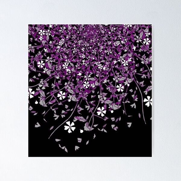 Item preview, Ace Pride Scattered Falling Flowers and Leaves designed and sold by Vernen Ink.