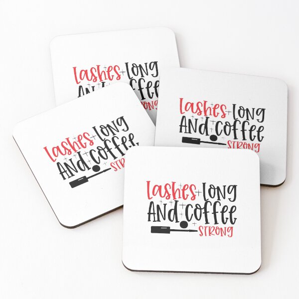 Item preview, LASHES LONG AND COFFEE STRONG designed and sold by thekyngsqueen.