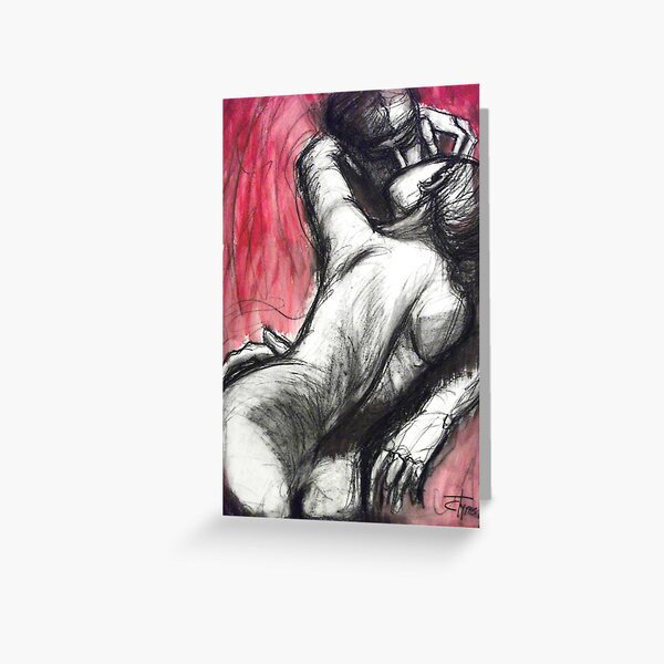 Lovers - The Kiss3 -Rodin Greeting Card
