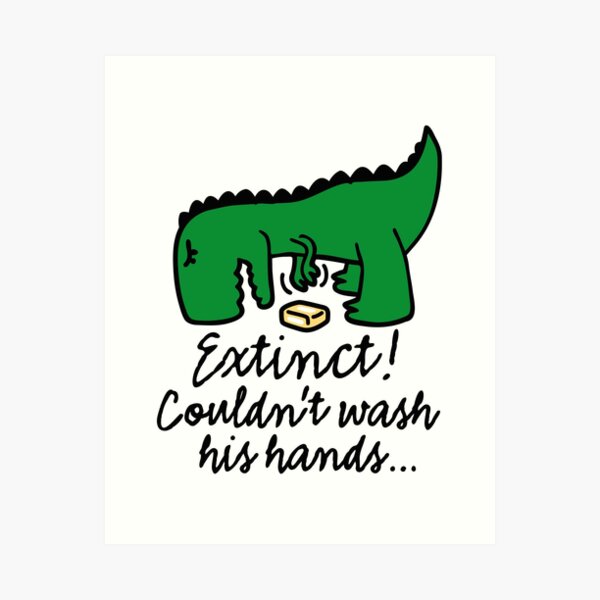 Item preview, Covid 19 Extinct Couldn't wash his hands Corona virus designed and sold by LaundryFactory.
