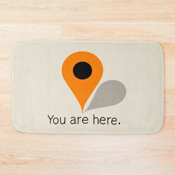 Item preview, Orange Location Icon - You are here designed and sold by ValentinaHramov.