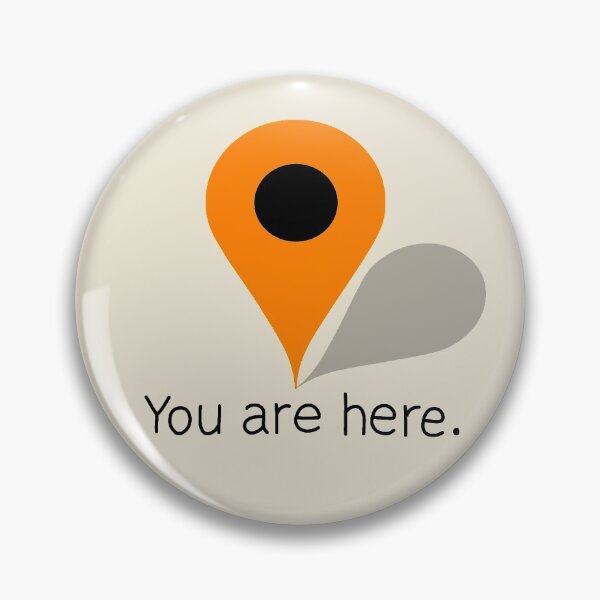 Item preview, Orange Location Icon - You are here designed and sold by ValentinaHramov.