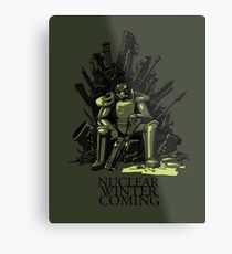 Nuclear winter is coming Metal Print