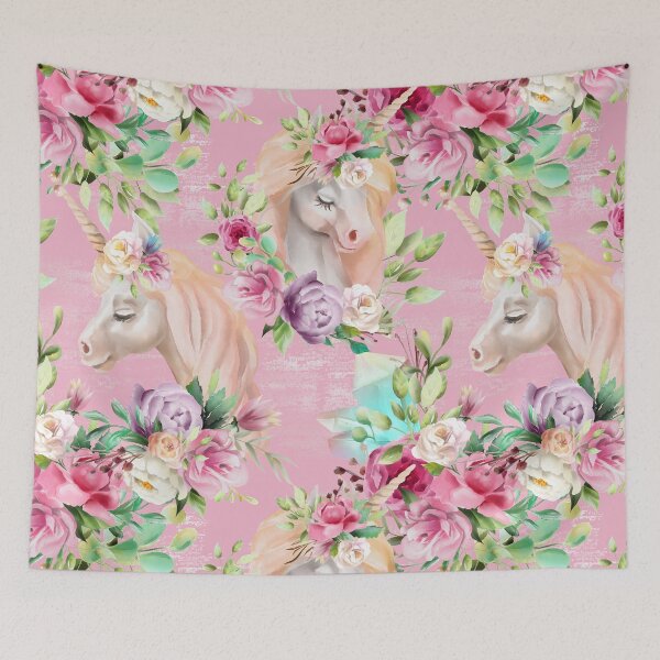 Item preview, Magical Floral Unicorns designed and sold by anabellstar design co.