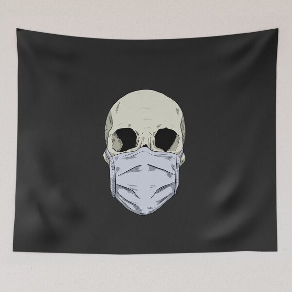 Item preview, Skull Wearing Mask designed and sold by blacksnowcomics.