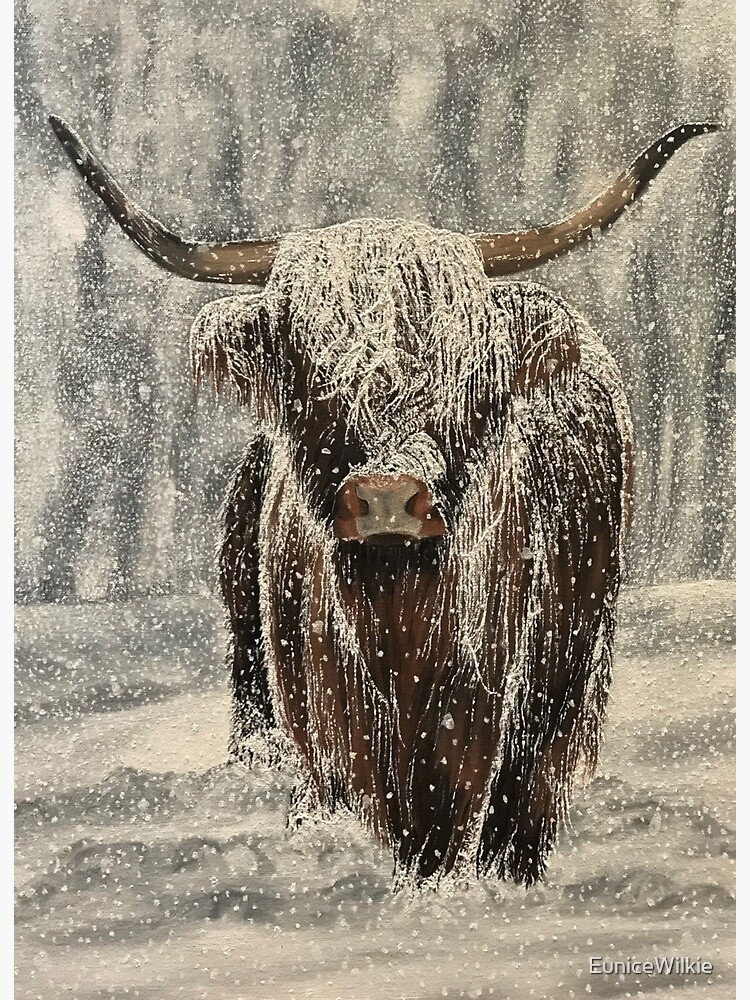 Thumbnail 2 of 2, Art Board Print, Dressed in Snow designed and sold by EuniceWilkie.