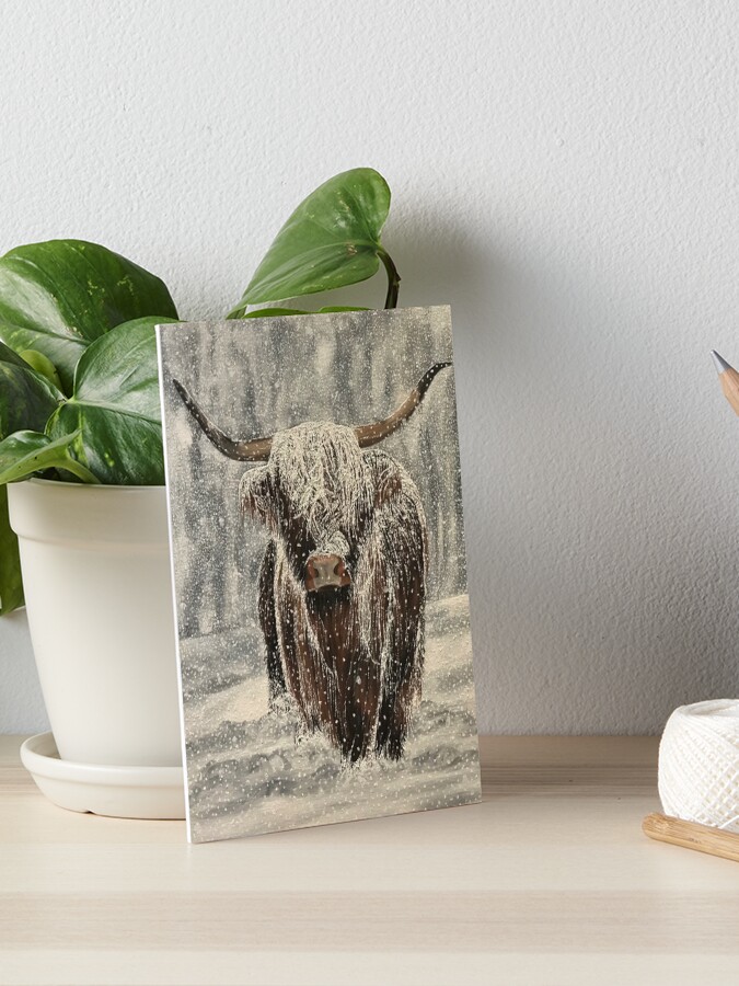 Thumbnail 1 of 2, Art Board Print, Dressed in Snow designed and sold by EuniceWilkie.