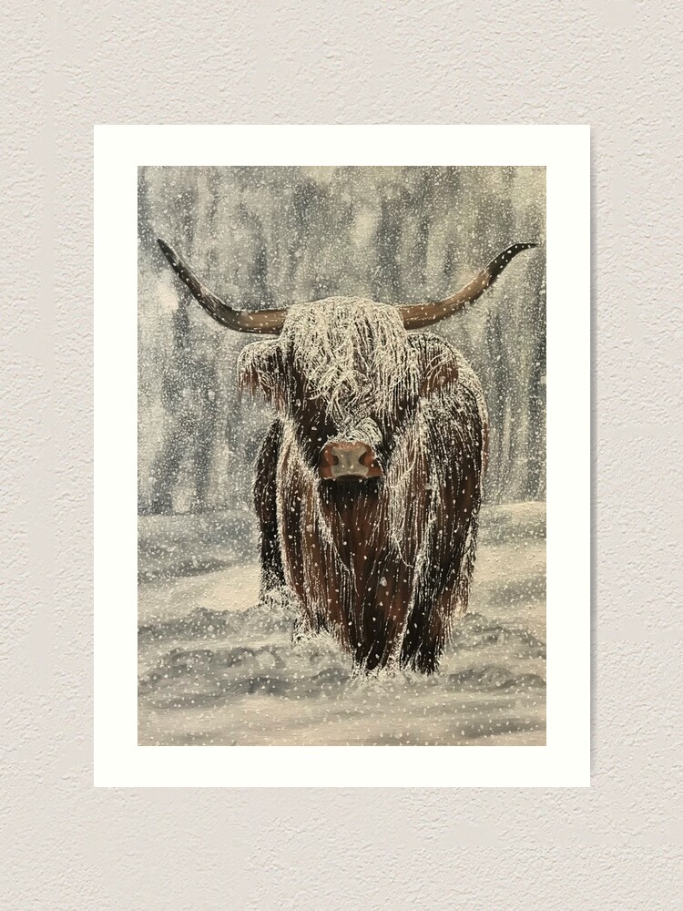 Thumbnail 1 of 3, Art Print, Dressed in Snow designed and sold by EuniceWilkie.