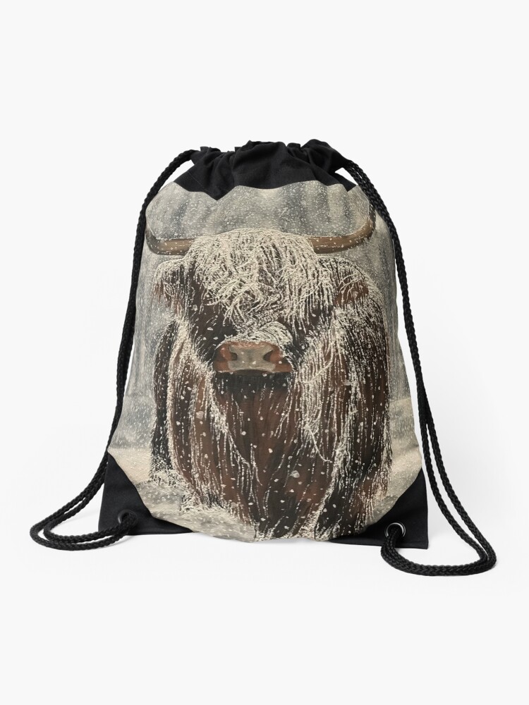 Thumbnail 1 of 3, Drawstring Bag, Dressed in Snow designed and sold by EuniceWilkie.