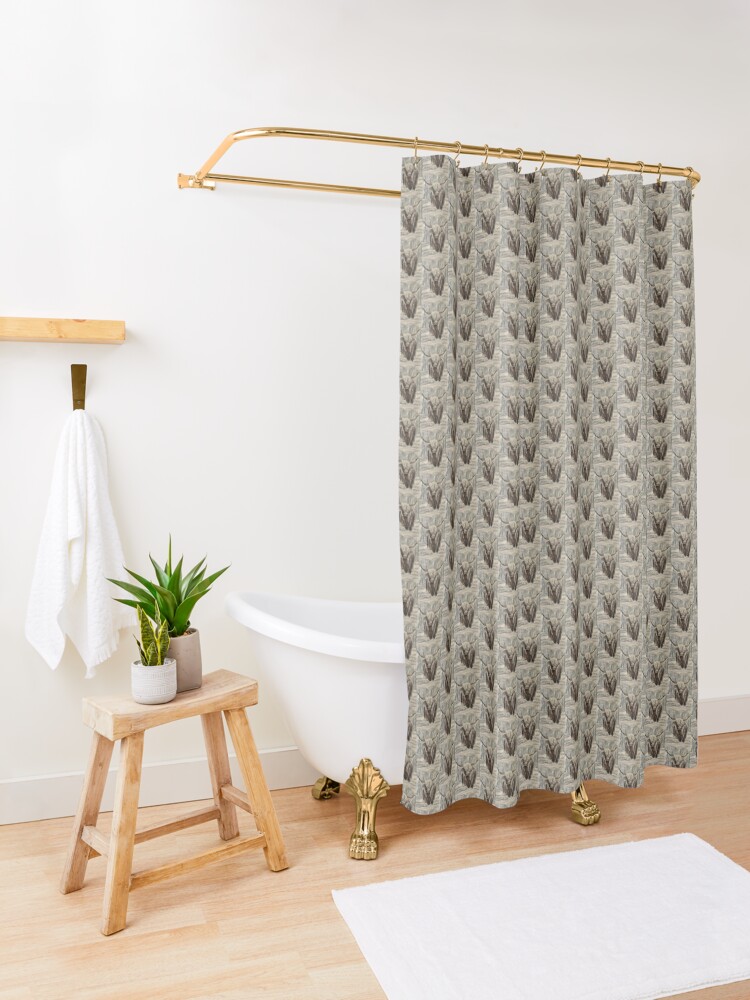 Thumbnail 3 of 5, Shower Curtain, Dressed in Snow designed and sold by EuniceWilkie.