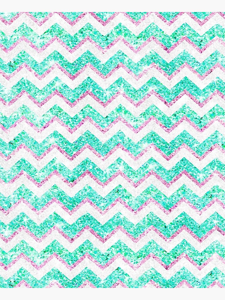 teal chevron wallpaper