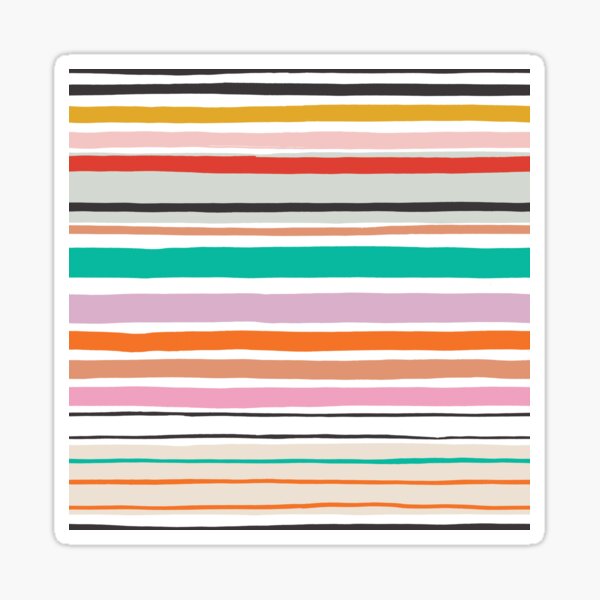 Colourful stripes Sticker