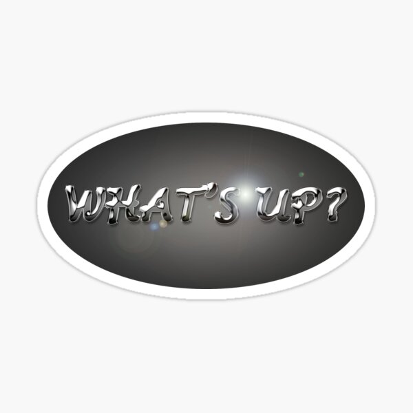 What's Up in Chrome Colour Sticker