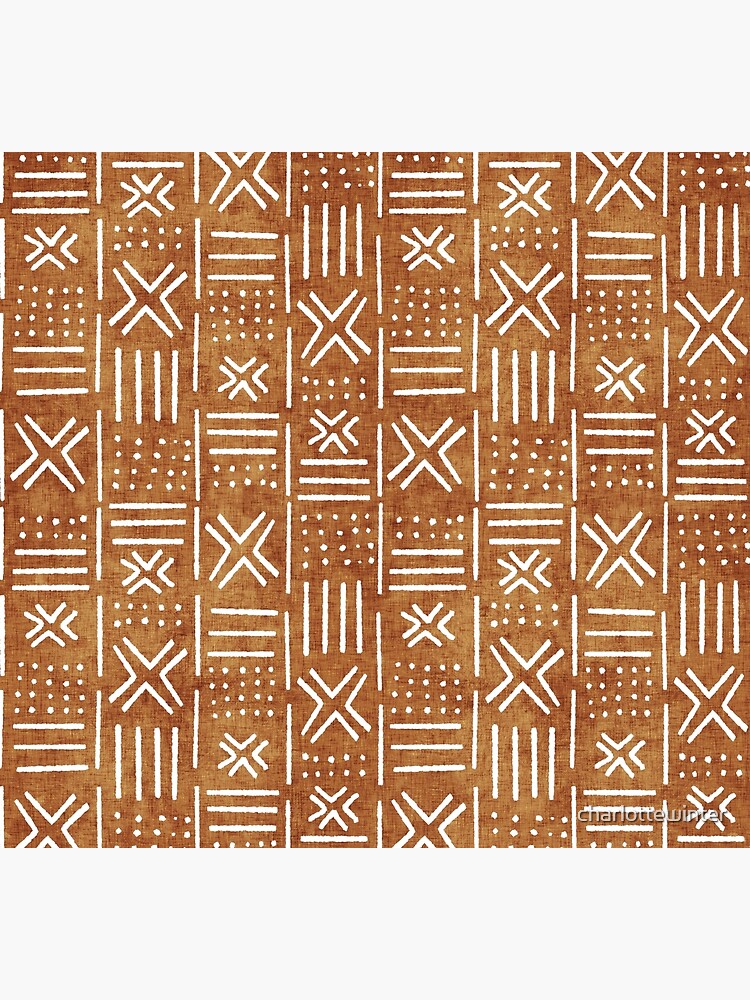Mudcloth - rust, mudcloth, mud cloth, boho, bohemain, hippie by charlottewinter