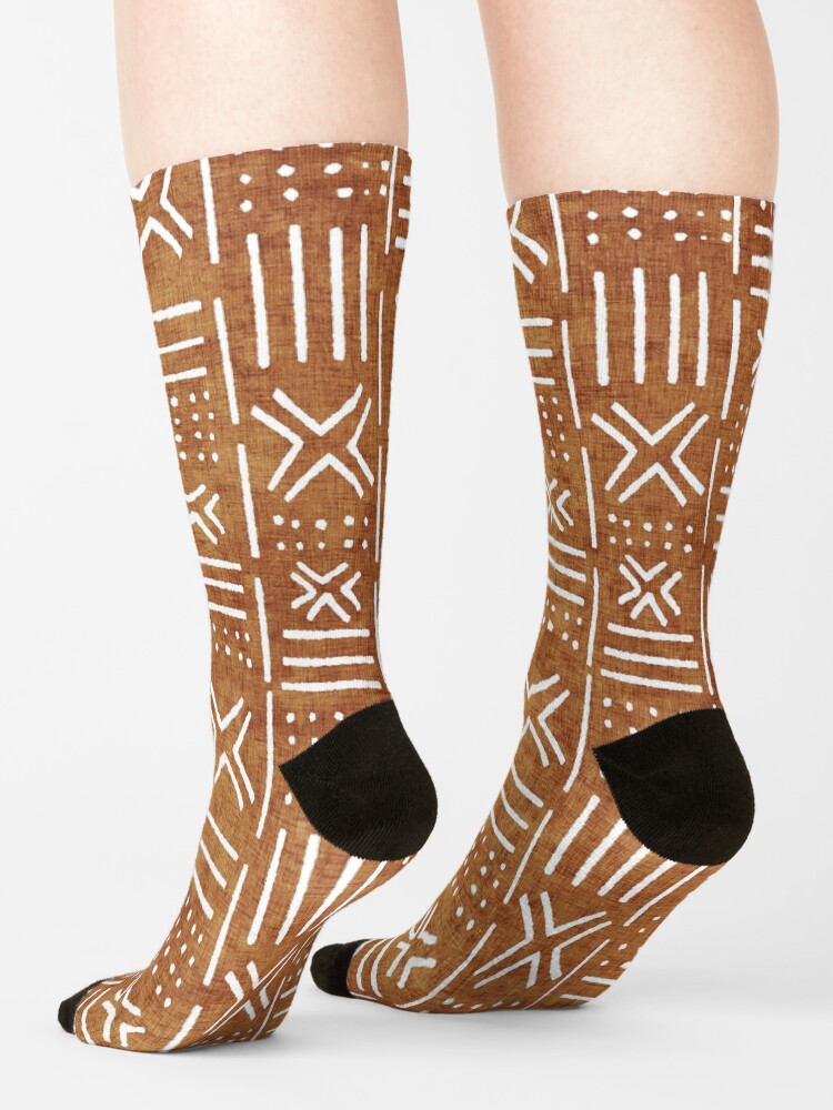 Alternate view of Mudcloth - rust, mudcloth, mud cloth, boho, bohemain, hippie Socks