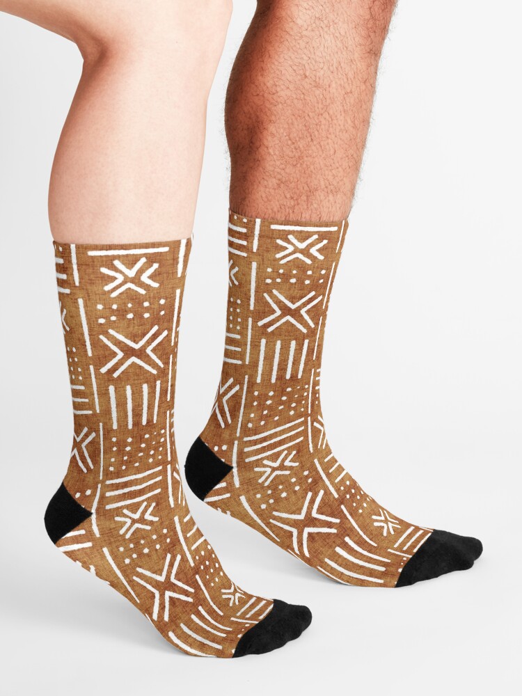 Alternate view of Mudcloth - rust, mudcloth, mud cloth, boho, bohemain, hippie Socks