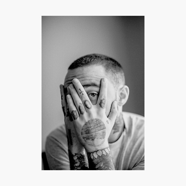 Mac Black And White Poster Photographic Print