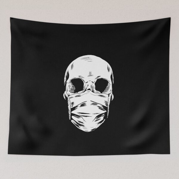 Item preview, Skull Wearing Mask designed and sold by blacksnowcomics.