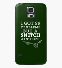 99 Problems But A Snitch Ain't One - Green Case/Skin for Samsung Galaxy