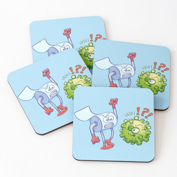 Item preview, Toilet paper superhero courageously fighting Coronavirus  designed and sold by Zoo-co.