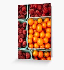 Tomatos and Berries Greeting Card