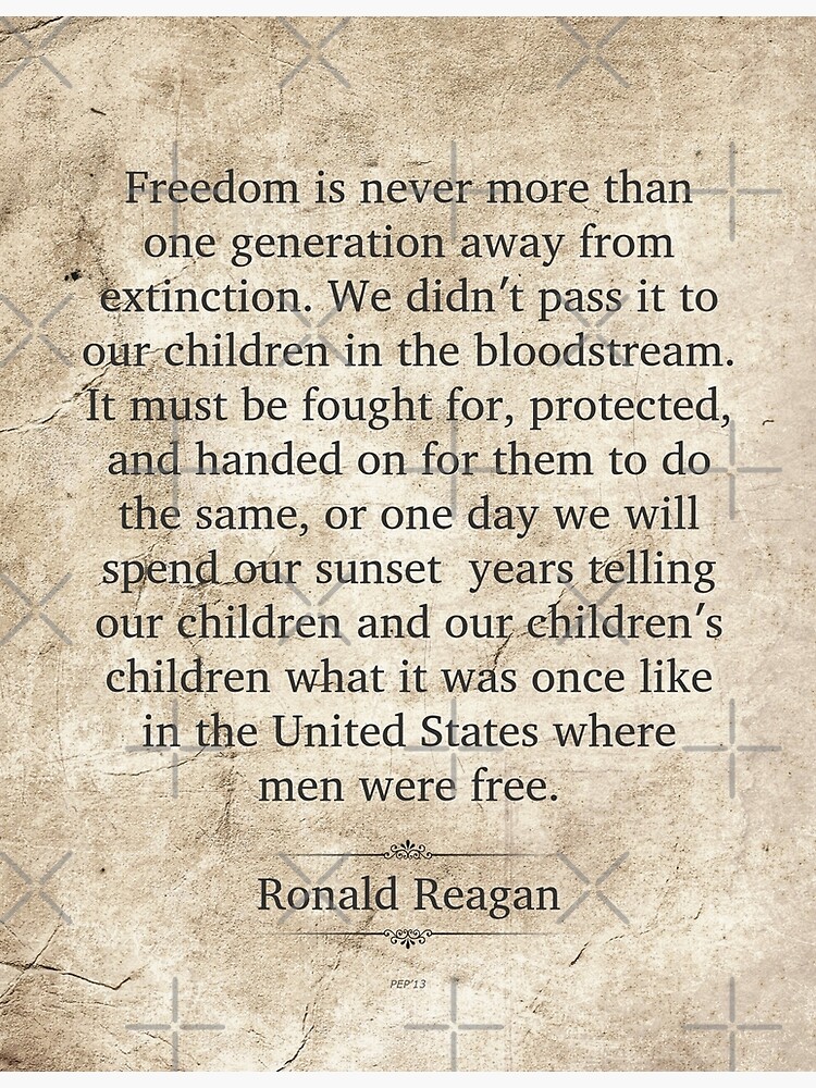 Ronald Reagan Quote by morningdance