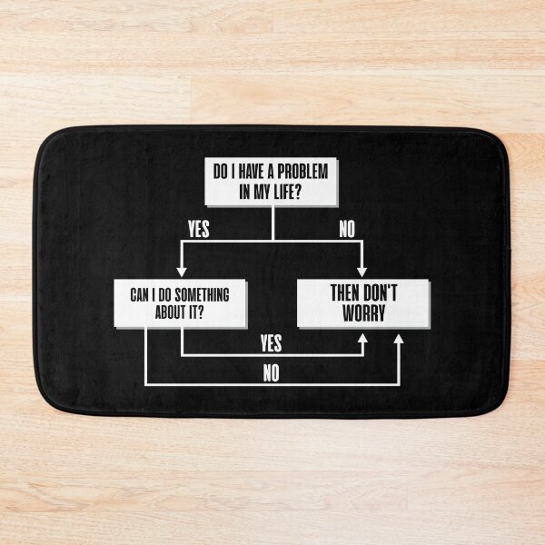 Item preview, Stoic Flow Chart - Don't Worry designed and sold by JackCurtis1991.